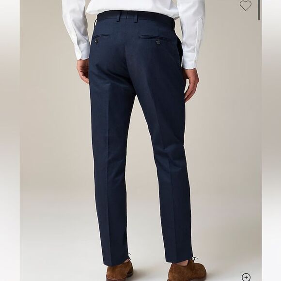 NWOT J. Crew Ludlow Slim-fit suit pant in Italian chino pants 32 x 34 Navy - Picture 11 of 11